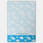 fish pattern post-it notes