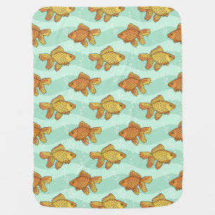 Fish-pattern Receiving Blanket