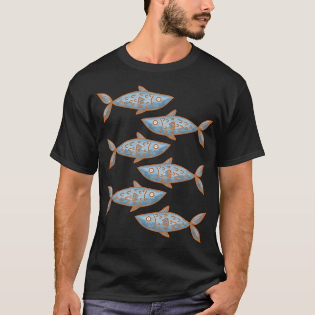 Fish pattern T-Shirt (Front)
