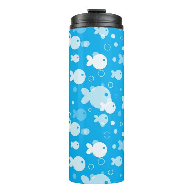 fish pattern thermal tumbler (Front)