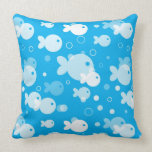 fish pattern throw pillow