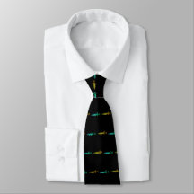 FISH PATTERN.  UNIQUE BLACK TIE WITH FISH.