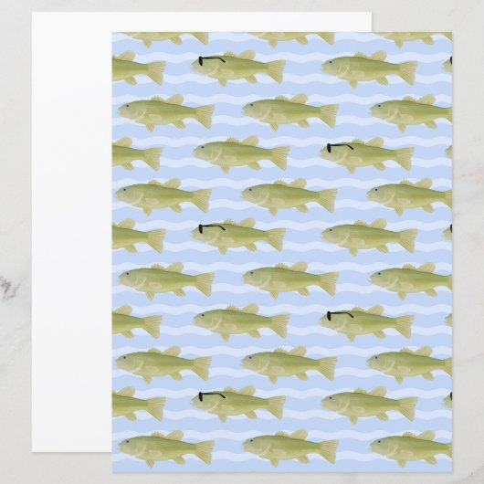 fish patterned paper (Front/Back)
