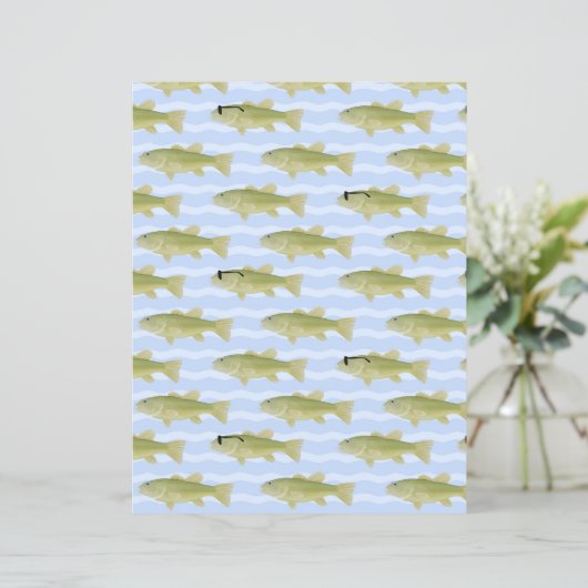 fish patterned paper (Standing Front)