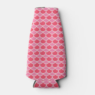 Fish Pink Scales Pattern-28543 Bottle Cooler