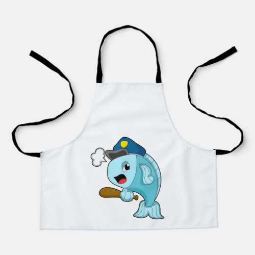 Fish Police officer Police hat Apron