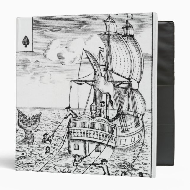 Fish Pool playing card 3 Ring Binder (Front/Inside)