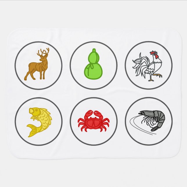 Fish Prawn Crab Blanket Game Board (Horizontal)