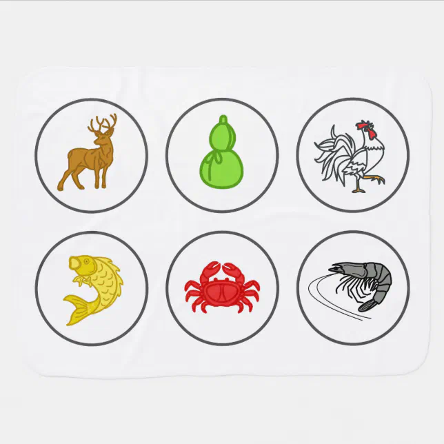 Fish Prawn Crab Blanket Game Board Zazzle