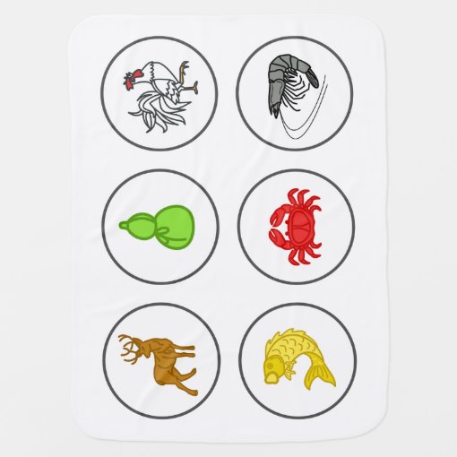 Fish Prawn Crab Blanket Game Board Zazzle