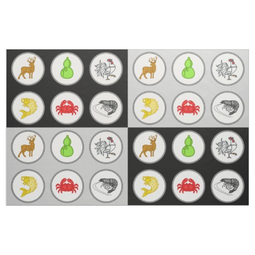 Fish Prawn Crab | Vietnamese Dice Game Mat Fabric