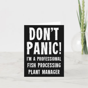Fish Processing Plant Manager  Card