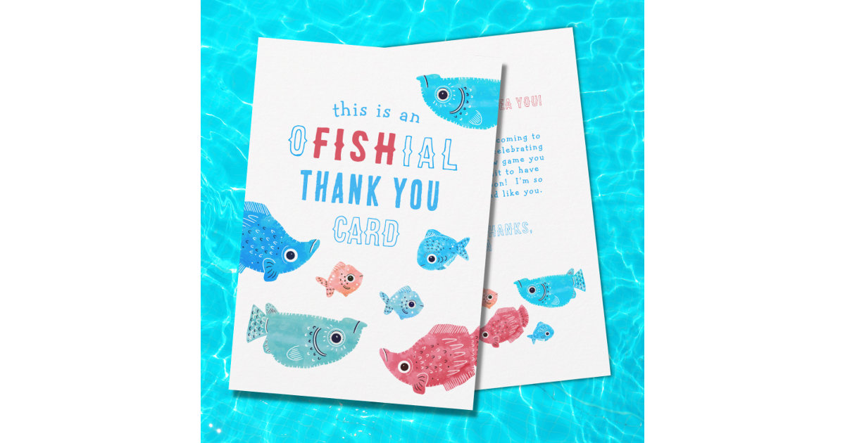 Fish Pun Official Thank You | Zazzle