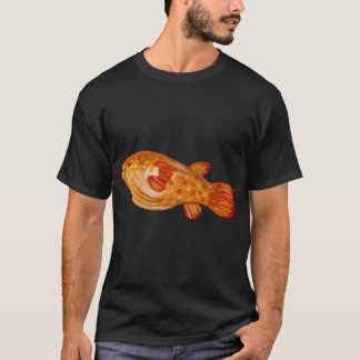 Fish red ocean sea life watercolor illustration bl T-Shirt