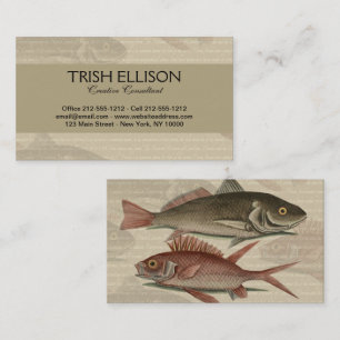 Fish Red Perch Fisherman Art Business Card