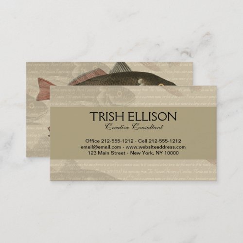 Fish Red Perch Fisherman Art Business Card