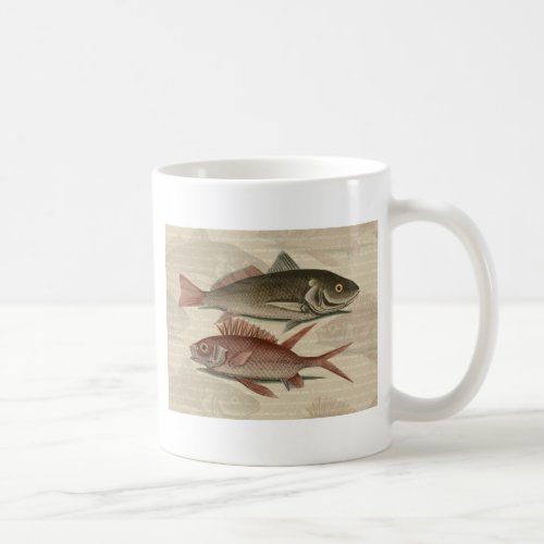 Fish Red Perch Fisherman Art Coffee Mug