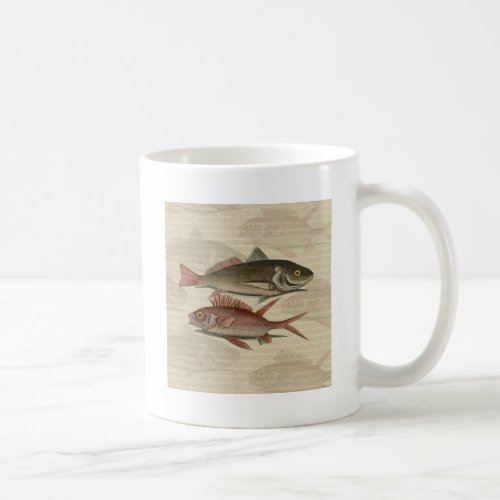 Fish Red Perch Fisherman Art Coffee Mug