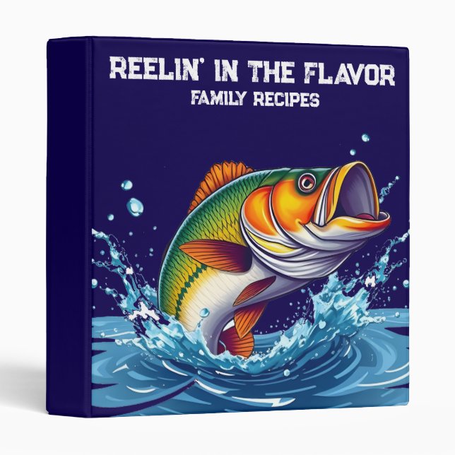 Fish-Reelin' in the Flavor- 3 Ring Binder (Front/Spine)