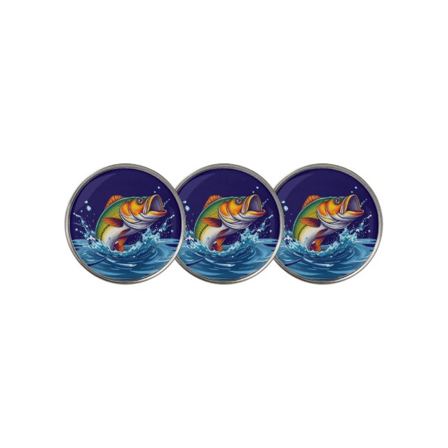 Fish-Reelin' in the Wins Golf Ball Marker (3 Up)