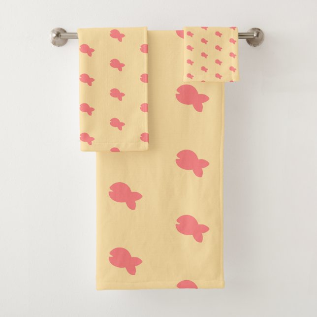  Fish Repeat Kids Baby Bath Towel Set (Insitu)