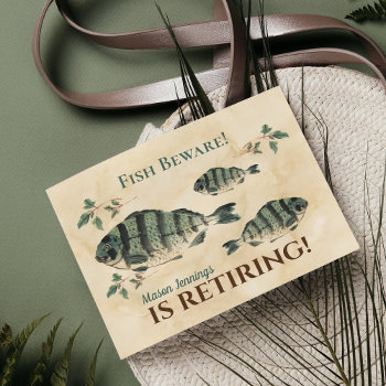 Fish Retirement Party Invitation by RiverJude at Zazzle