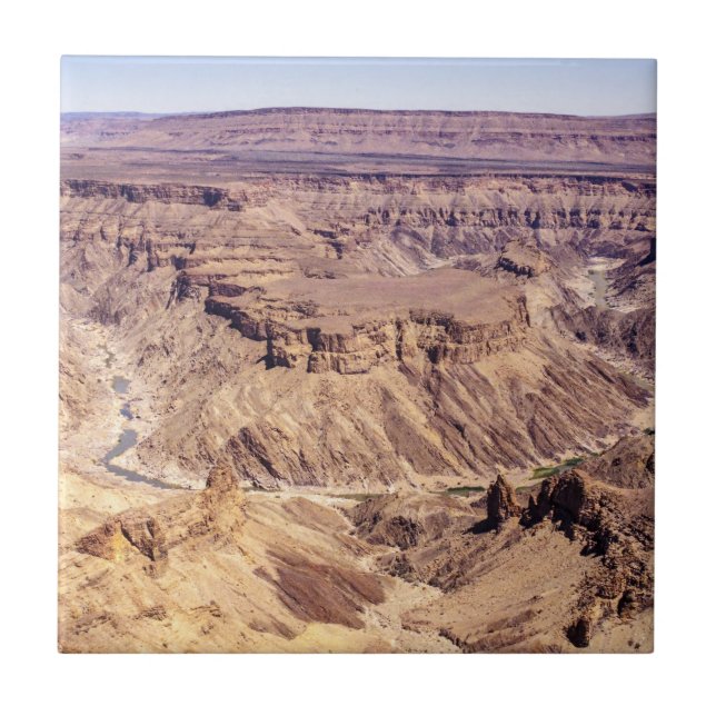 Fish River Canyon in South Namibia, Africa Ceramic Tile (Front)