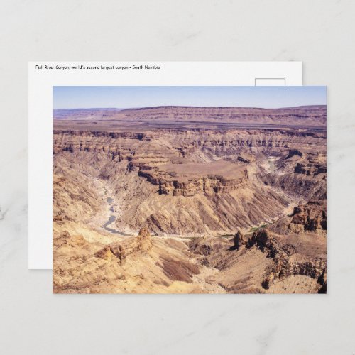 Fish River Canyon in South Namibia Africa Postcard
