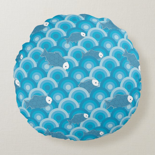 Fish Round Pillow (Front)