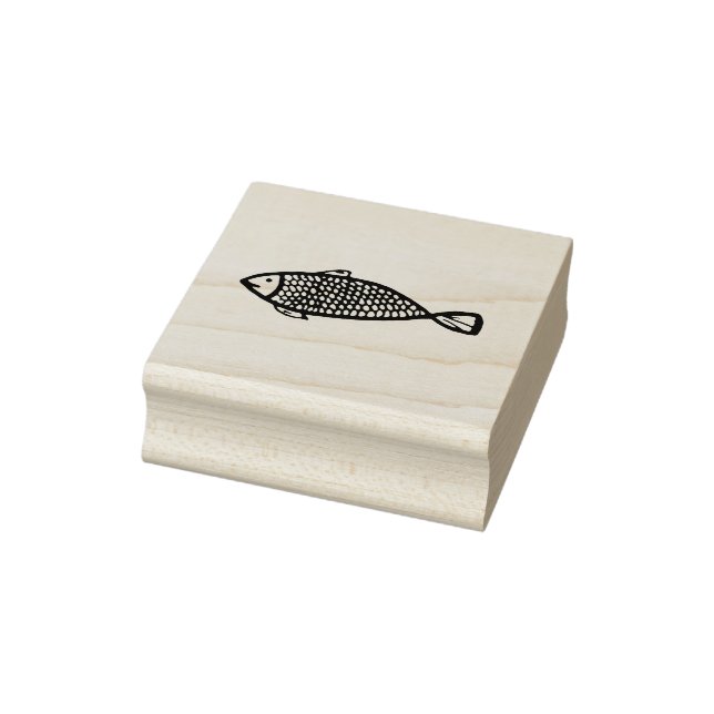 Fish Rubber Stamp, Fish Stamp, River Stamp, Ocean Rubber Stamp (Stamp)