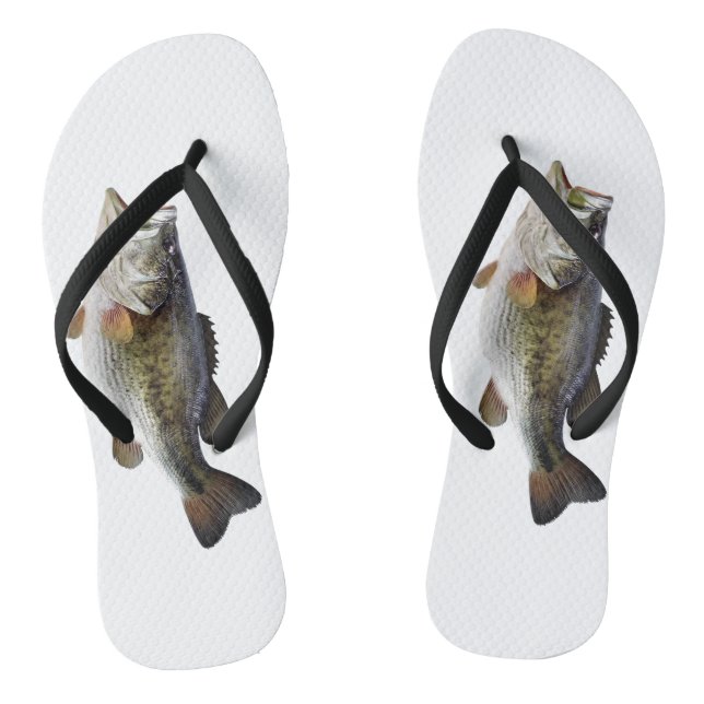 Fish Salmon Flip Flops (Footbed)