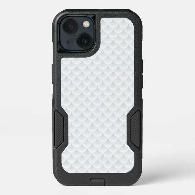 fish scale abstract vector background otterbox iPhone case (Back)