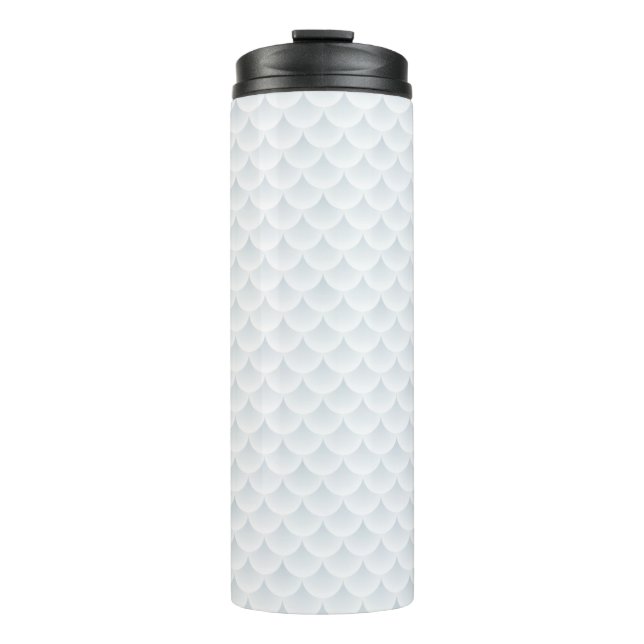 fish scale abstract vector background thermal tumbler (Front)