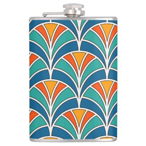 Fish Scale Asian Traditional Flask