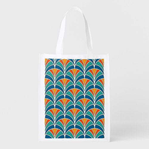 Fish Scale Asian Traditional Grocery Bag
