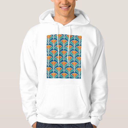 Fish Scale Asian Traditional Hoodie