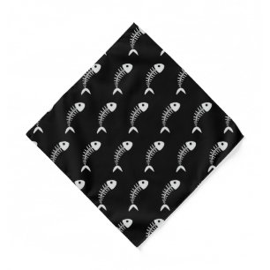Fish Scale Bones Adult/Large 22" x 22" Bandana