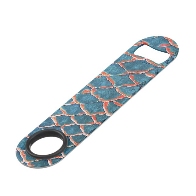 "Fish scale Speed bottle opener" Bar Key (Front Angled)
