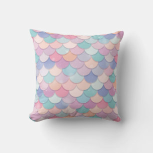 Fish Scale Throw Pillow