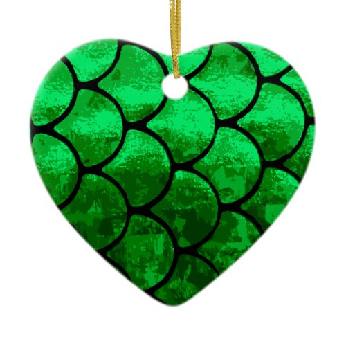 fish scales ceramic ornament