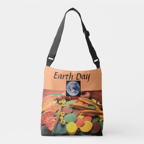 Fish Scales Folk Art for Earth Day Crossbody Bag