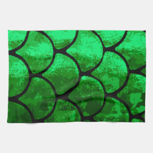 fish scales kitchen towel