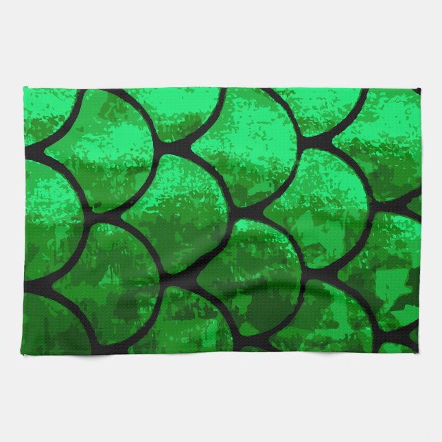 fish scales kitchen towel (Horizontal)