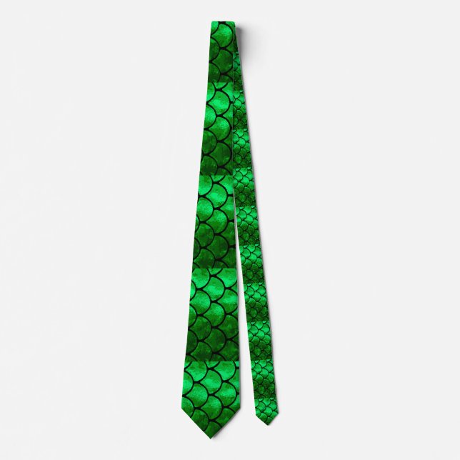 fish scales neck tie (Front)