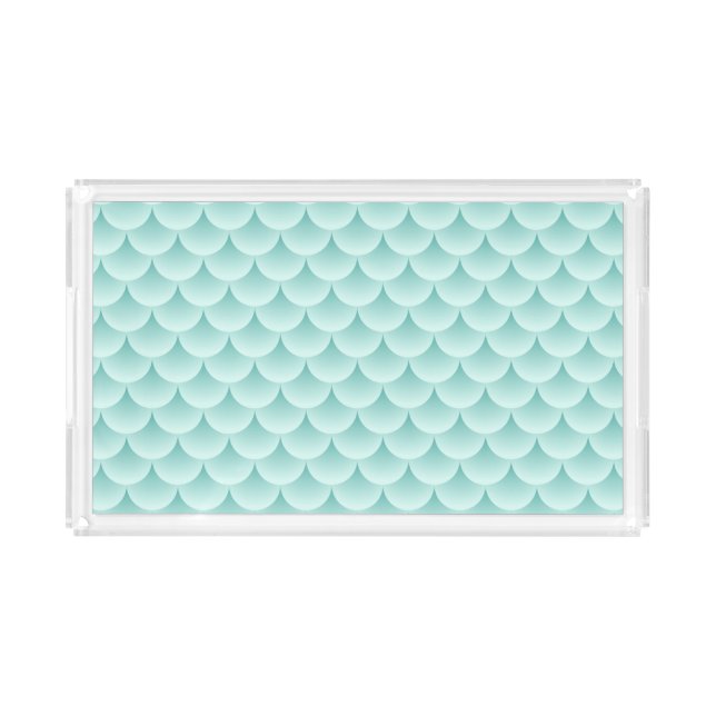Fish Scales Pattern Acrylic Tray (Front)