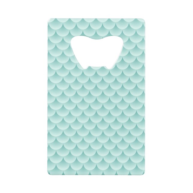 Fish Scales Pattern Credit Card Bottle Opener (Front)