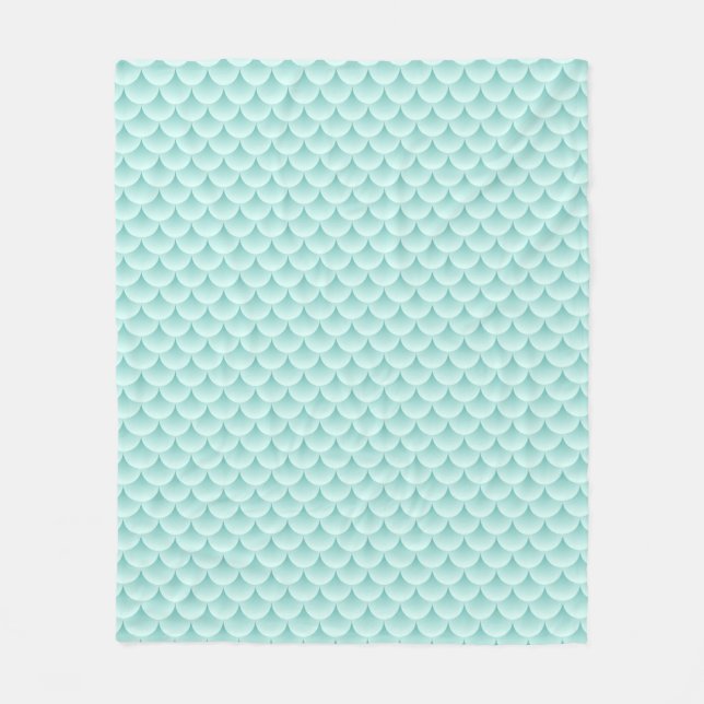 Fish Scales Pattern Fleece Blanket (Front)
