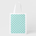 Fish Scales Pattern Grocery Bag