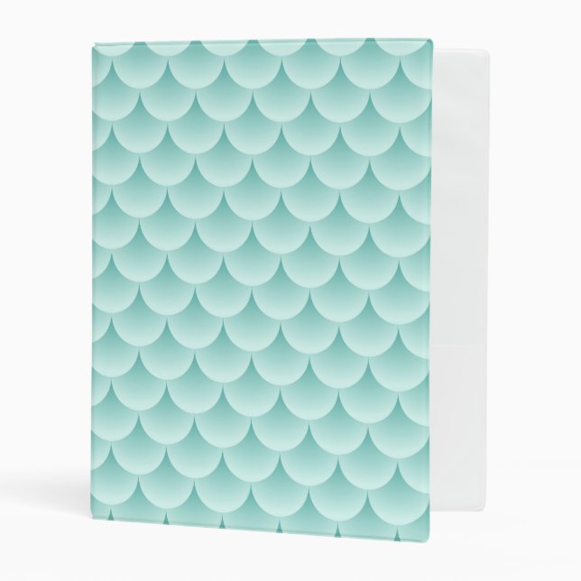 Fish Scales Pattern Mini Binder (Front/Inside)