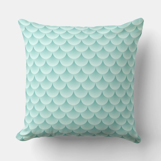 Fish Scales Pattern Throw Pillow (Front)